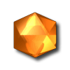 Concept/promotional render of the Orange Gem from Bejeweled 2