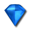 Concept/promotional render of the Blue Gem from Bejeweled 2
