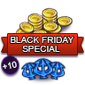 A sprite of the Black Friday coin bundle with these Rare Gems