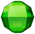 Concept/promotional render of the Green Gem for Bejeweled Stars