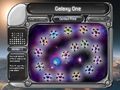 The Galaxy Map in Puzzle mode, with BLACKANDWHITE active.