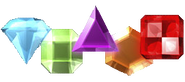 Renders of the game's Gems, as seen in promo images and the game's title screen