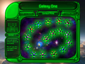 The Galaxy Map in Puzzle mode, with GREENSCREEN active.