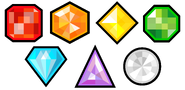 Sprites of the Gems from the Flash version