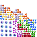 The unused gem sprite sheets (except Hypercube and DarkSphere)