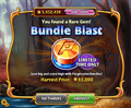 Bundle Blast with its old price for harvest in the Facebook version