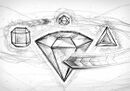 Production sketch of the Bejeweled Twist box art