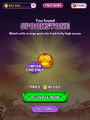 Spookstone harvest screen in the iOS version.