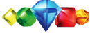 Promotional render of the gems from Bejeweled 2