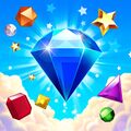 Key art for Bejeweled Stars featuring several gems