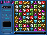 Pre-release screenshot of the game shown on Casual Games Magazine Report 2007, featuring a very early UI. Note the Skill Level from Diamond Mine being present and the larger gems.