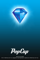 Start screen, featuring the Blue Gem's appearence in Bejeweled 2.
