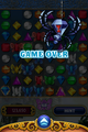 A close-up of the Spider Gem on the game over screen in Bejeweled Classic
