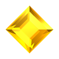 Concept/promotional render of the Yellow Gem from Bejeweled 3 and various other Bejeweled products
