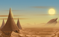 Desert Pyramids Sunset